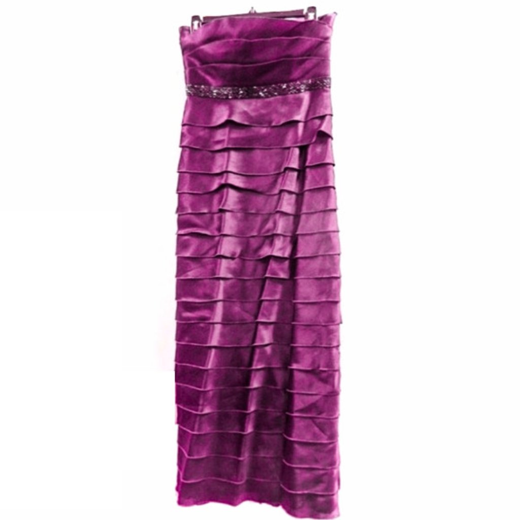 Calvin Klein Purple Accordion Cocktail Dress Sz 4